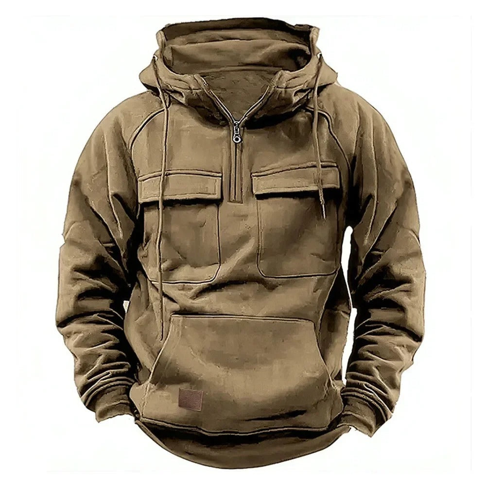 CHRIS – UTILITY HOODED PULLOVER