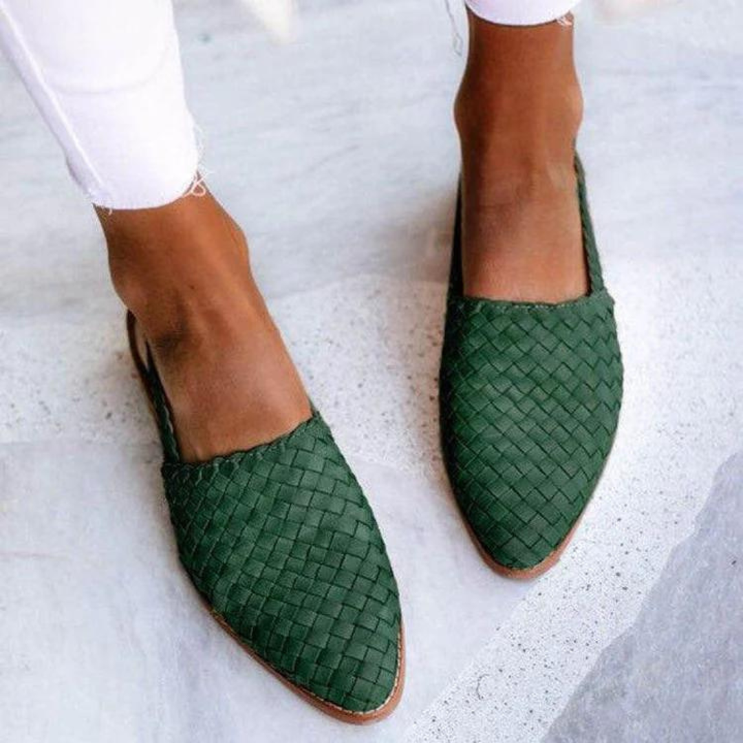 LANA – WOVEN CHIC SLINGBACK FLATS