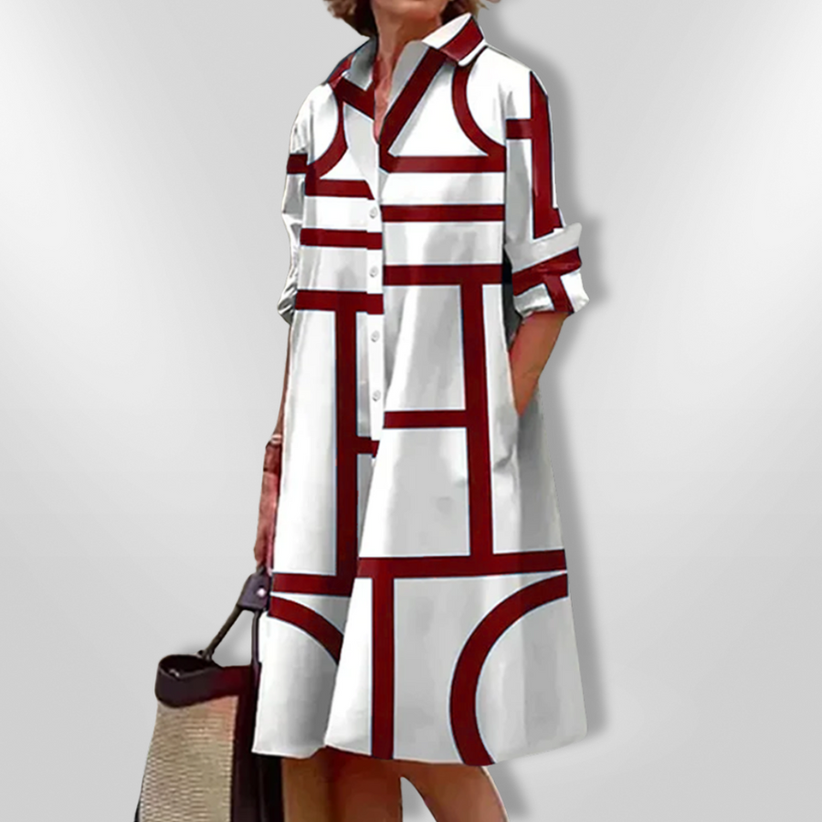 CLAIRE – METRO CHIC SHIRT DRESS