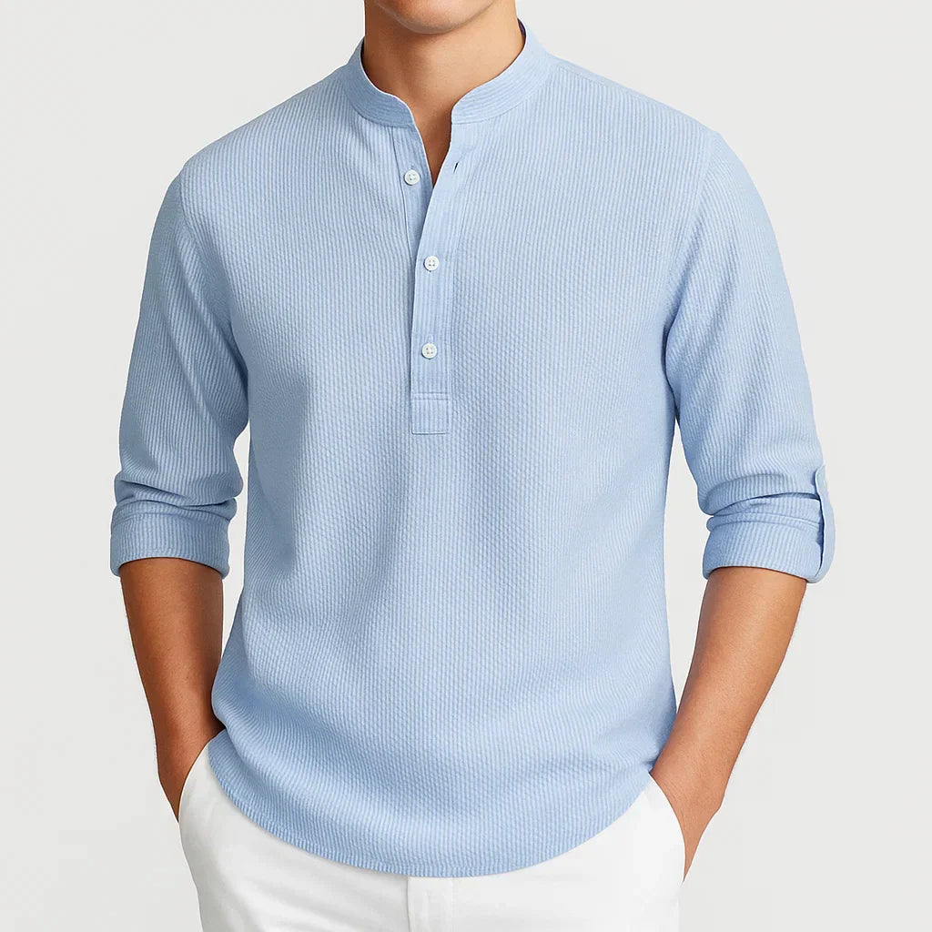GUNTER – MODERN MANDARIN COLLAR SHIRT