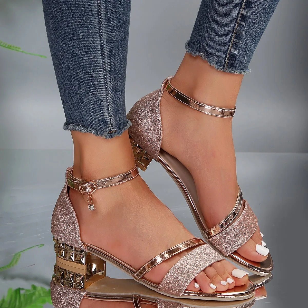 Zoey - Open Toe Ankle Strap Sandals