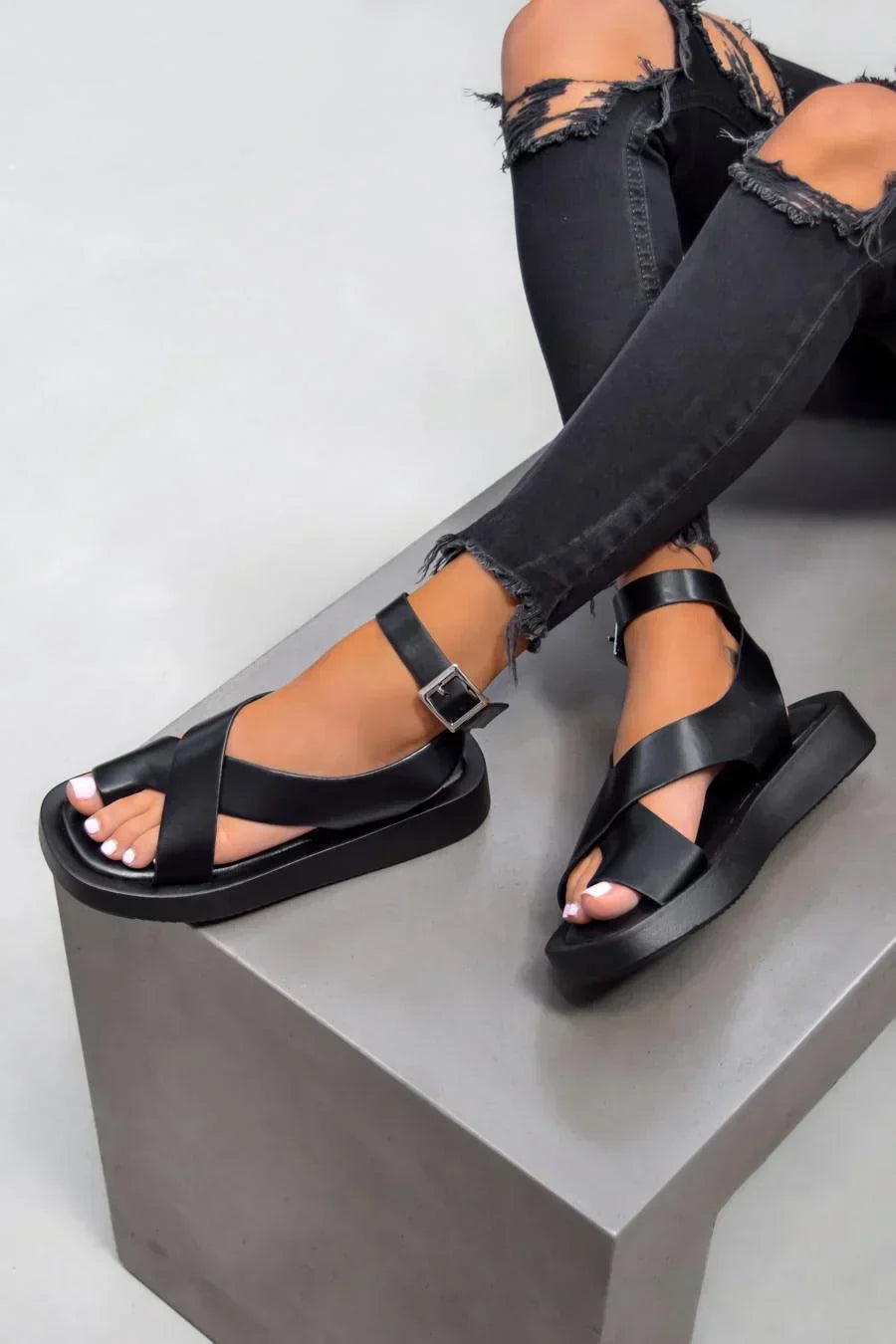 Hannah | Thick Gladiator Sandals