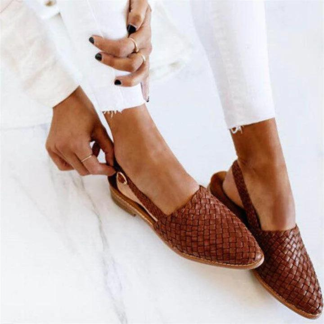 LANA – WOVEN CHIC SLINGBACK FLATS