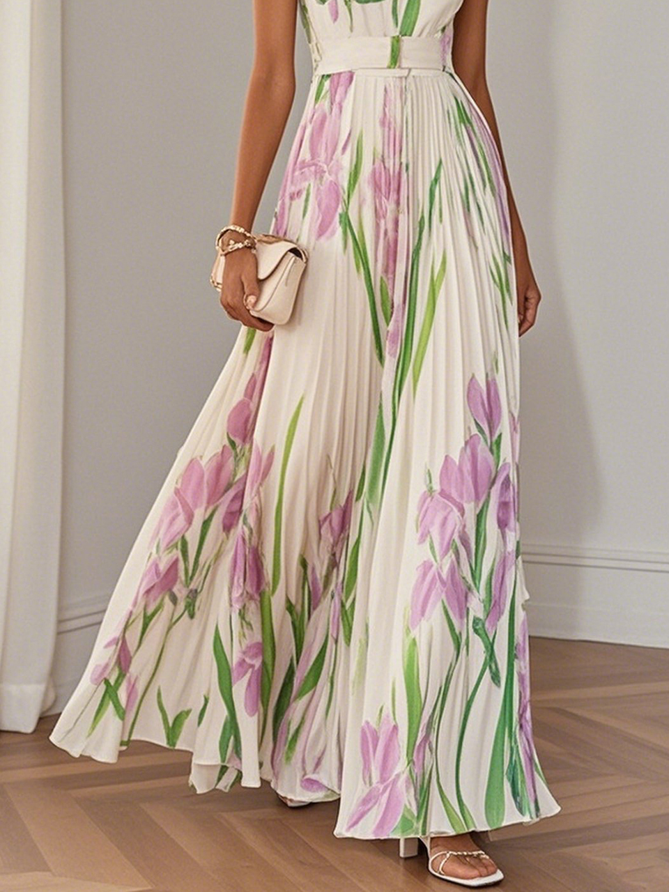 LILA – ELEGANT BLOOM MAXI DRESS
