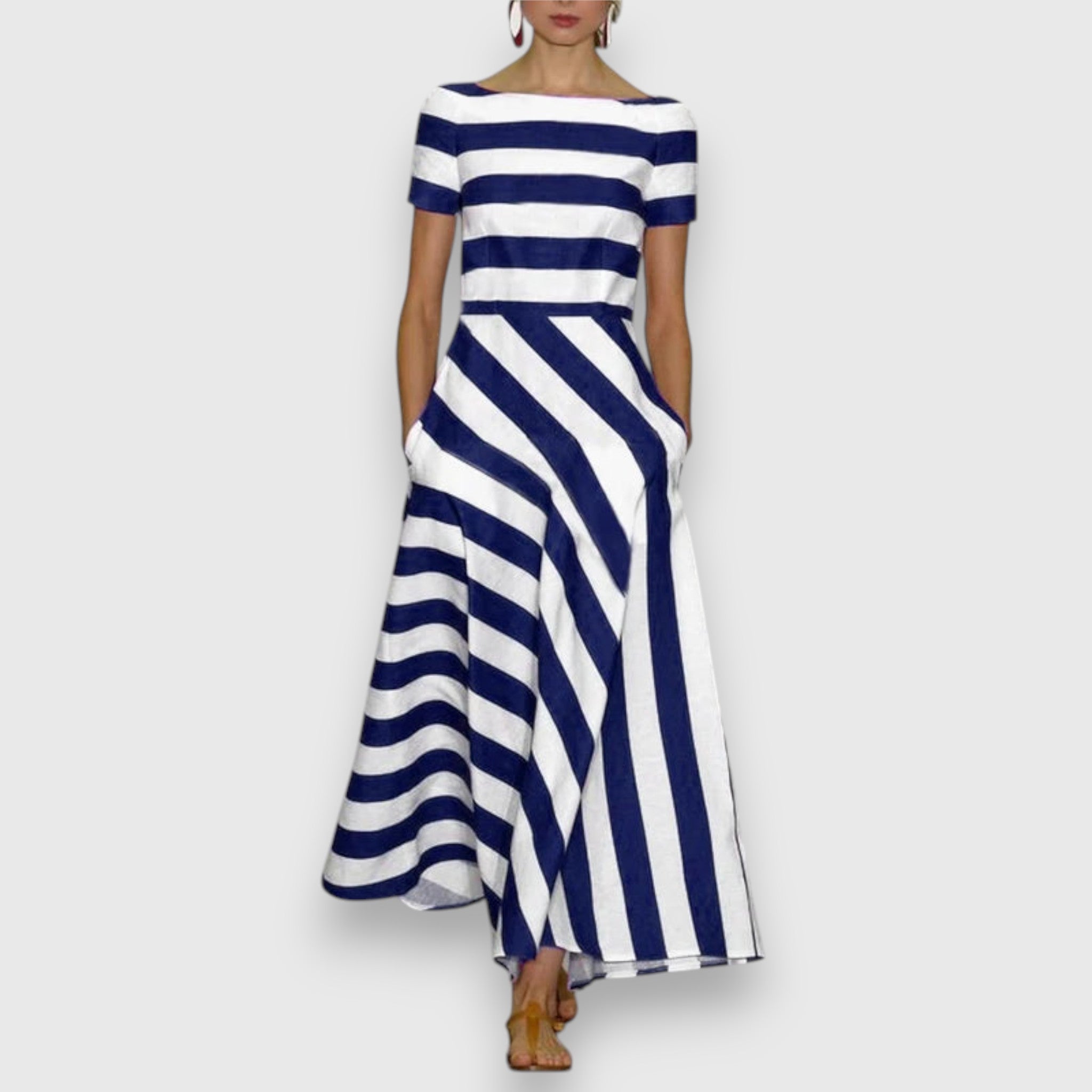 Lorie™ – Sophisticated Striped Dress