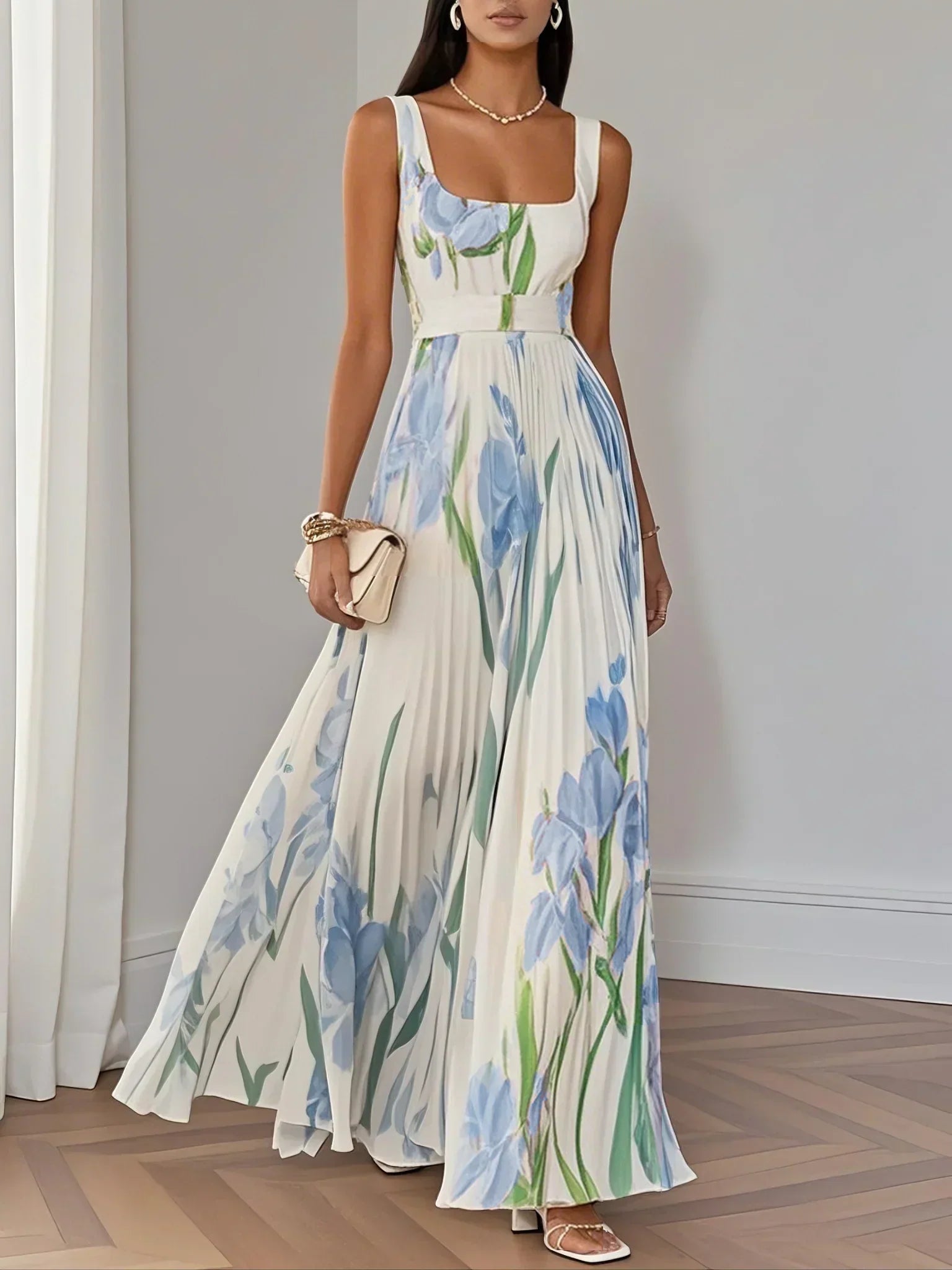 LILA – ELEGANT BLOOM MAXI DRESS